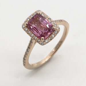 anillo solitario · oro 18k