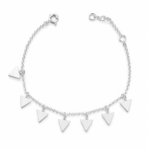 Pulsera Triángulos en Plata de Ley 925