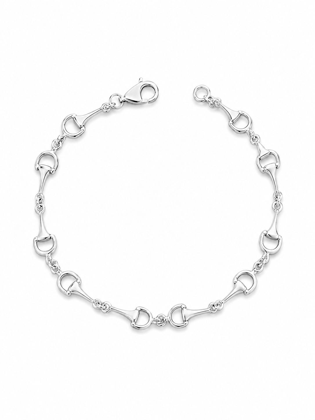 Pulsera Eslabones Ecuestres en Plata de Ley 925
