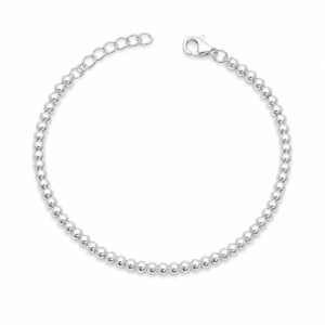 Pulsera de Bolitas en Plata de Ley 925