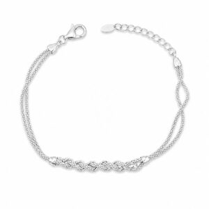 Pulsera Trenzada en Plata de Ley 925