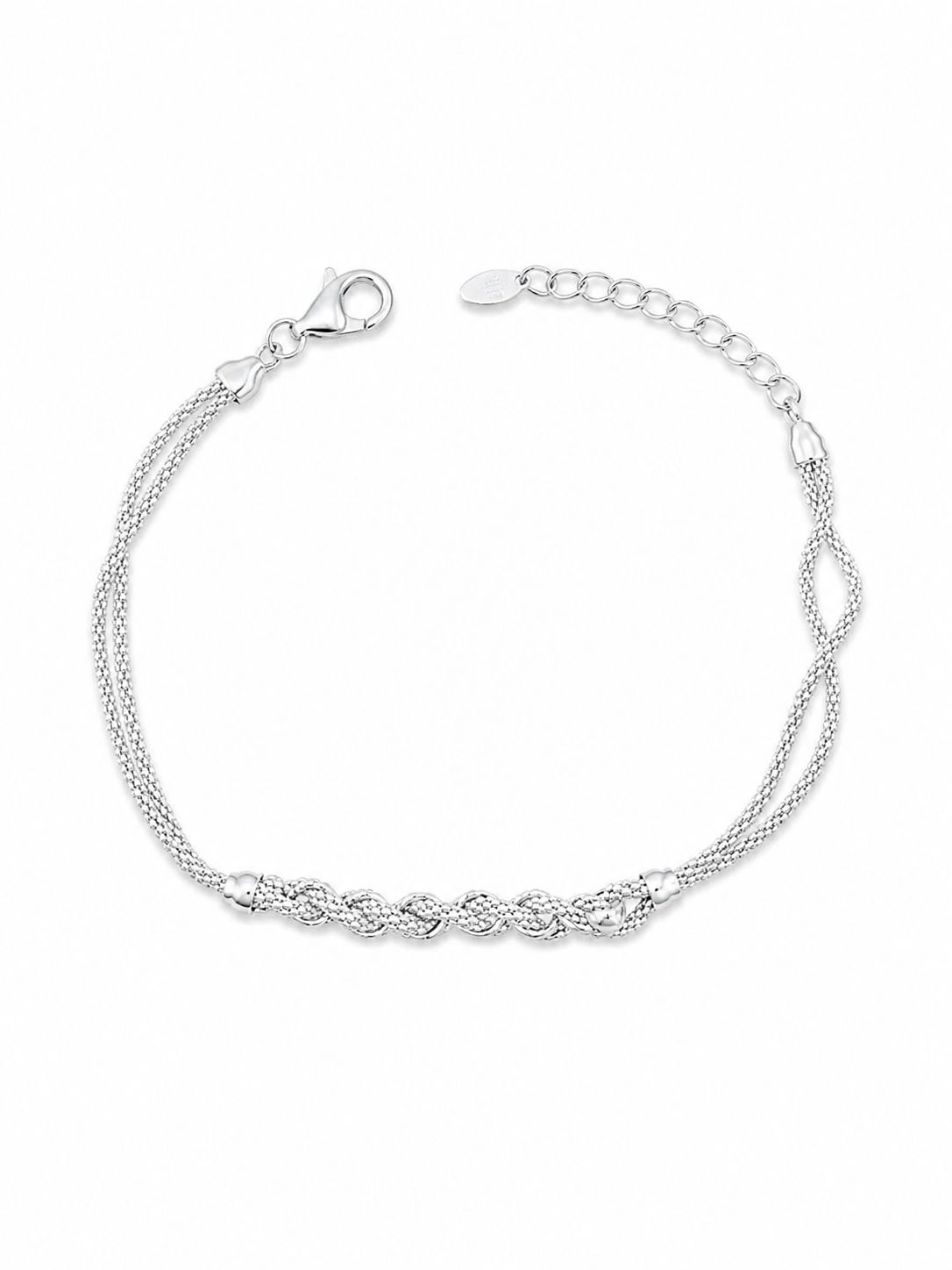 Pulsera Trenzada en Plata de Ley 925