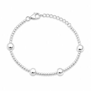 Pulsera de Bolas en Plata de Ley 925