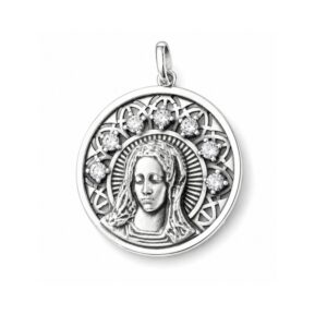 Medalla virgen plata