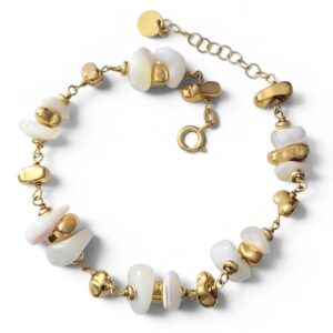 Pulsera piedra natural chapada