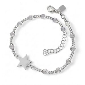 Pulsera de plata estrella