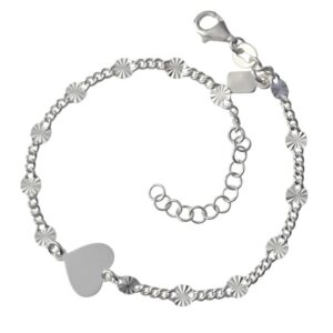 Pulsera barbada corazón