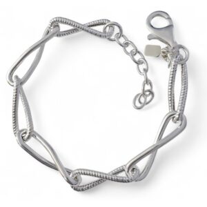 Pulsera asas reliadas huecas