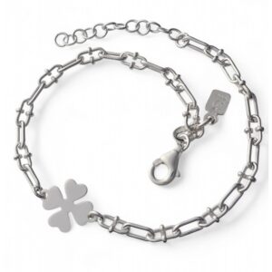 Pulsera eslabones trébol