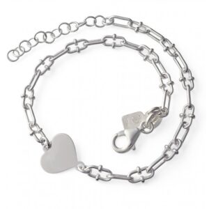 Pulsera eslabones corazón