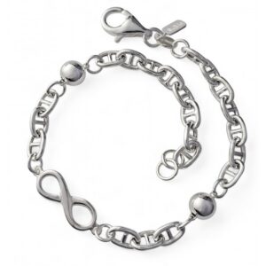 Pulsera cadena forzada infinito