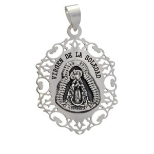 Colgante medalla Virgen de la Soledad