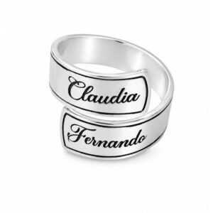 Sortija cruzada personalizada
