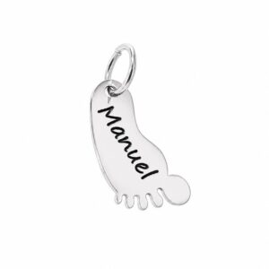 Colgante pie silueta personalizado