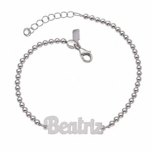 Pulsera bolas nombre