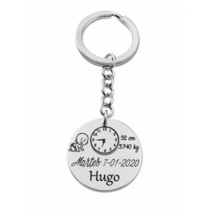 Llavero nacimiento personalizado
