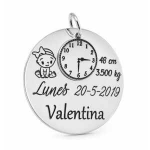 Colgante nacimiento personalizado
