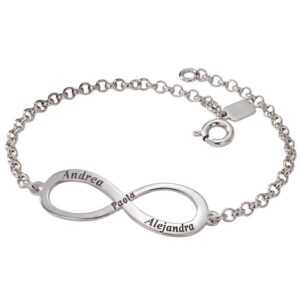 Pulsera infinito personalizado nombres